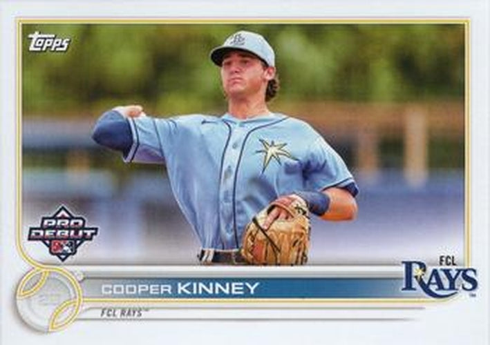 #PD-113 Cooper Kinney - FCL Rays - 2022 Topps Pro Debut Baseball