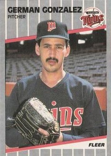 #113 German Gonzalez - Minnesota Twins - 1989 Fleer Baseball