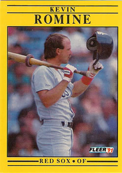 #113 Kevin Romine - Boston Red Sox - 1991 Fleer Baseball