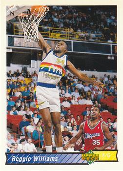 #113 Reggie Williams - Denver Nuggets - 1992-93 Upper Deck Basketball