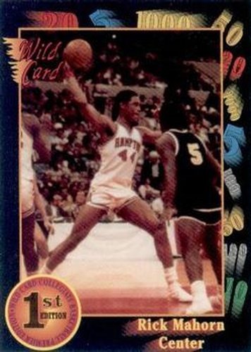 #113 Rick Mahorn - Hampton Pirates - 1991-92 Wild Card Basketball