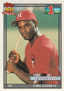 #113 Carl Everett - New York Yankees - 1991 O-Pee-Chee Baseball