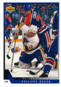 #113 Philippe Bozon - St. Louis Blues - 1993-94 Upper Deck Hockey