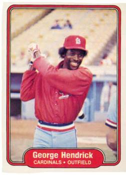 #113 George Hendrick - St. Louis Cardinals - 1982 Fleer Baseball