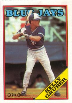 #113 Kelly Gruber - Toronto Blue Jays - 1988 O-Pee-Chee Baseball