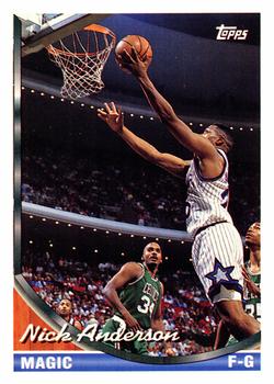 #113 Nick Anderson - Orlando Magic - 1993-94 Topps Basketball