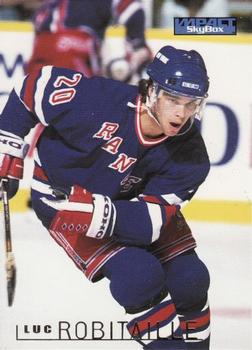 #113 Luc Robitaille - New York Rangers - 1995-96 SkyBox Impact Hockey