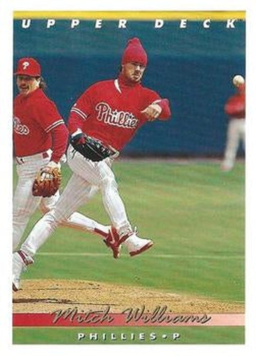 #113 Mitch Williams - Philadelphia Phillies - 1993 Upper Deck Baseball