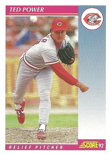 #113 Ted Power - Cincinnati Reds - 1992 Score Baseball