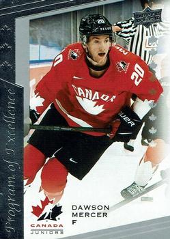 #113 Dawson Mercer - Canada - 2021-22 Upper Deck Team Canada Juniors Hockey