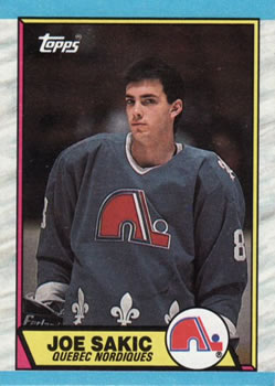 #113 Joe Sakic - Quebec Nordiques - 1989-90 Topps Hockey