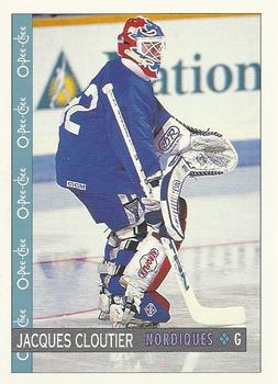 #113 Jacques Cloutier - Quebec Nordiques - 1992-93 O-Pee-Chee Hockey