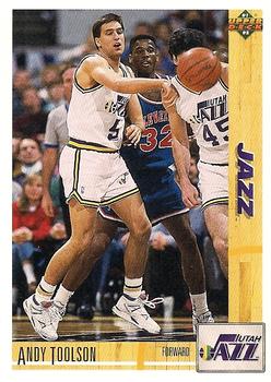 #113 Andy Toolson - Utah Jazz - 1991-92 Upper Deck Basketball