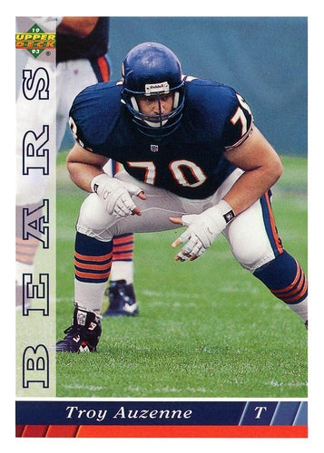 #113 Troy Auzenne - Chicago Bears - 1993 Upper Deck Football