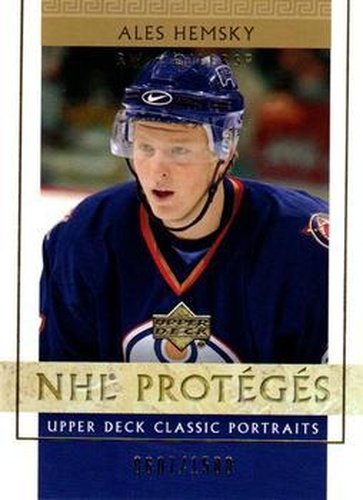 #113 Ales Hemsky - Edmonton Oilers - 2002-03 Upper Deck Classic Portraits Hockey