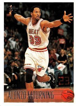 #113 Alonzo Mourning - Miami Heat - 1996-97 Topps Basketball