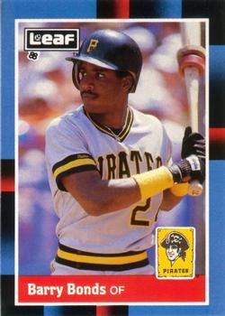 #113 Barry Bonds - Pittsburgh Pirates - 1988 Leaf Baseball