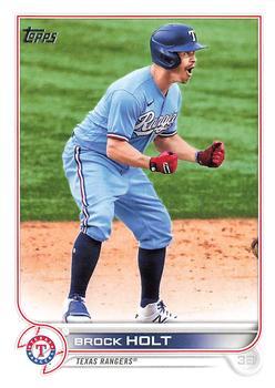 #113 Brock Holt - Texas Rangers - 2022 Topps Baseball