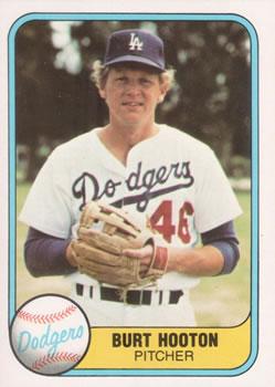#113 Burt Hooton - Los Angeles Dodgers - 1981 Fleer Baseball