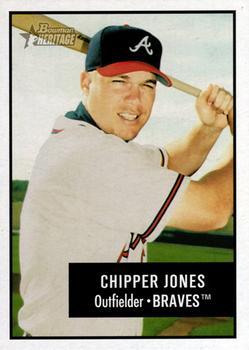 #113 Chipper Jones - Atlanta Braves - 2003 Bowman Heritage Baseball