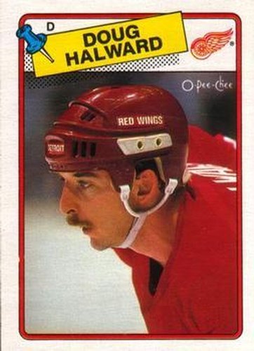 #113 Doug Halward - Detroit Red Wings - 1988-89 O-Pee-Chee Hockey