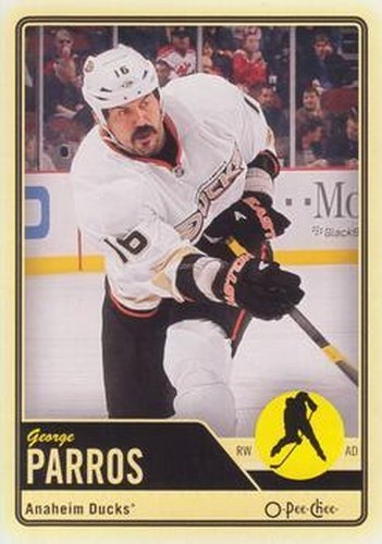 #113 George Parros - Anaheim Ducks - 2012-13 O-Pee-Chee Hockey