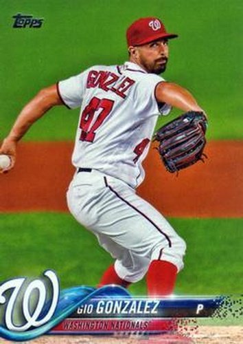 #113 Gio Gonzalez - Washington Nationals - 2018 Topps Baseball