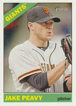 #113 Jake Peavy - San Francisco Giants - 2015 Topps Heritage Baseball