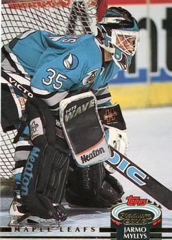 #113 Jarmo Myllys - Toronto Maple Leafs - 1992-93 Stadium Club Hockey