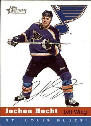 #113 Jochen Hecht - St. Louis Blues - 2000-01 Topps Heritage Hockey
