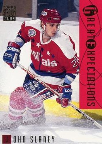#113 John Slaney - Washington Capitals - 1994-95 Stadium Club Hockey