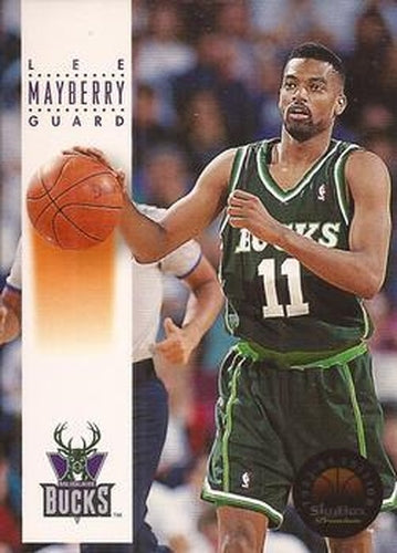 #113 Lee Mayberry - Milwaukee Bucks - 1993-94 SkyBox Premium Basketball