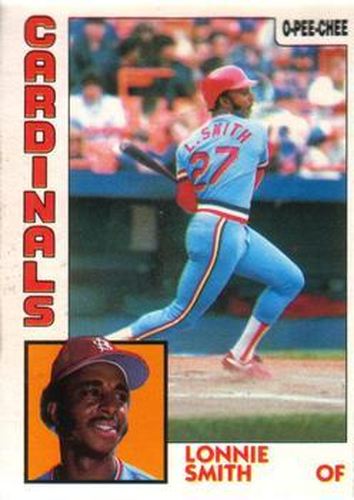 #113 Lonnie Smith - St. Louis Cardinals - 1984 O-Pee-Chee Baseball