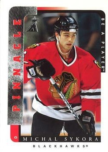 #113 Michal Sykora - Chicago Blackhawks - 1996-97 Pinnacle Be a Player Hockey