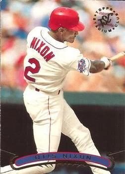 #113 Otis Nixon - Texas Rangers - 1996 Stadium Club Baseball