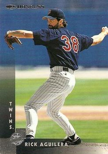 #113 Rick Aguilera - Minnesota Twins - 1997 Donruss Baseball