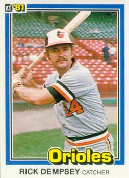 #113 Rick Dempsey - Baltimore Orioles - 1981 Donruss Baseball