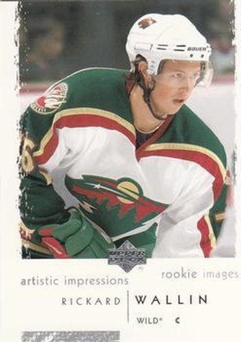 #113 Rickard Wallin - Minnesota Wild - 2002-03 UD Artistic Impressions Hockey