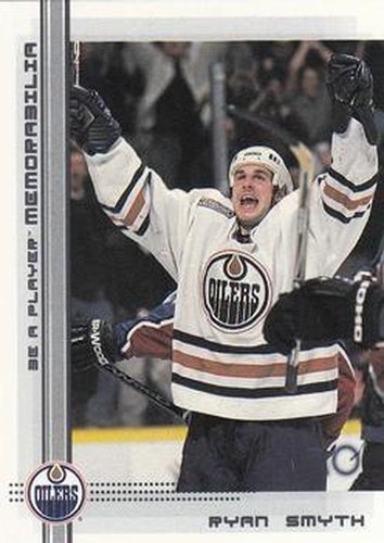 #113 Ryan Smyth - Edmonton Oilers - 2000-01 Be a Player Memorabilia Hockey