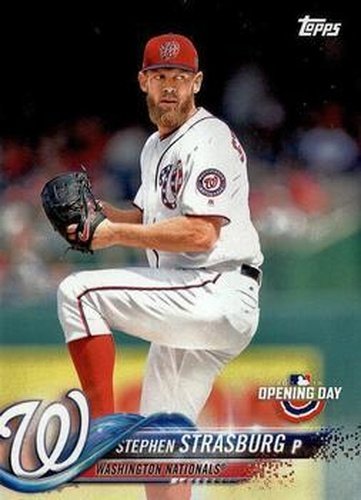 #113 Stephen Strasburg - Washington Nationals - 2018 Topps Opening Day Baseball