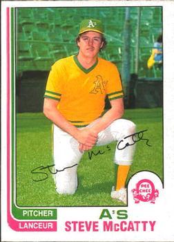 #113 Steve McCatty - Oakland Athletics - 1982 O-Pee-Chee Baseball