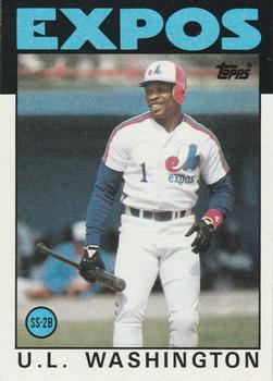 #113 U.L. Washington - Montreal Expos - 1986 Topps Baseball