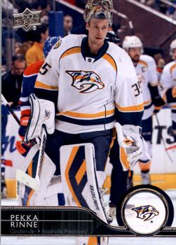 #113 Pekka Rinne - Nashville Predators - 2014-15 Upper Deck Hockey