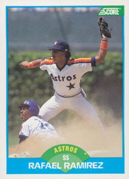 #113 Rafael Ramirez - Houston Astros - 1989 Score Baseball