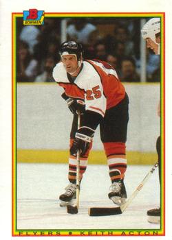 #113 Keith Acton - Philadelphia Flyers - 1990-91 Bowman Hockey