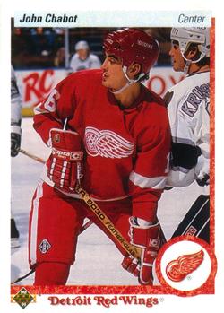 #113 John Chabot - Detroit Red Wings - 1990-91 Upper Deck Hockey