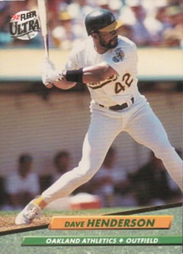 #113 Dave Henderson - Oakland Athletics - 1992 Ultra Baseball