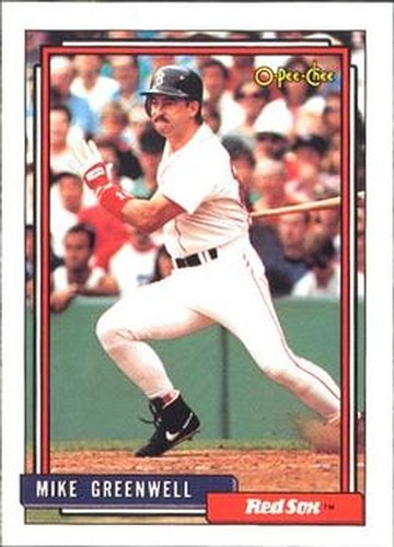 #113 Mike Greenwell - Boston Red Sox - 1992 O-Pee-Chee Baseball