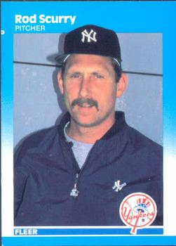 #113 Rod Scurry - New York Yankees - 1987 Fleer Baseball