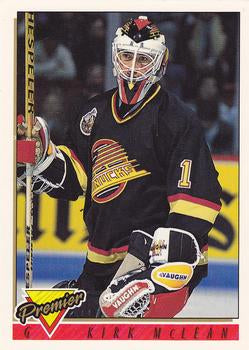 #113 Kirk McLean - Vancouver Canucks - 1993-94 Topps Premier Hockey